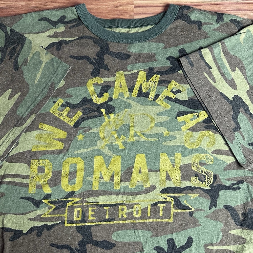 We Came As Romans WCAR Band Shirt Mens XL Camo Metalcore Y2K Detroit Boxy Fit